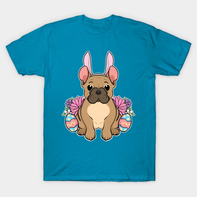 French Bulldog Easter Bunny T-Shirt by Starline Hodge